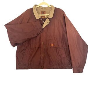 Vintage BROWNING Mens XL Brown Lined Windbreaker Jacket Gorpcore Hunting Outdoor